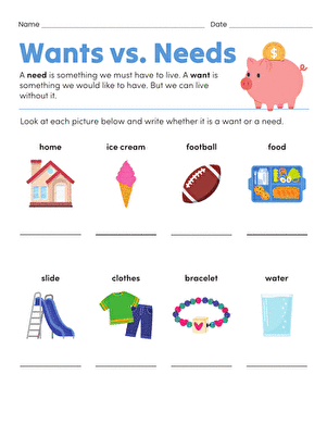 Wants vs. Needs
