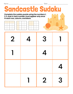 Sandcastle Sudoku