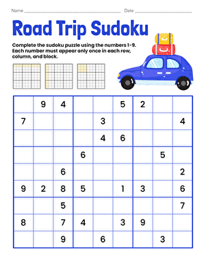 Road Trip Sudoku