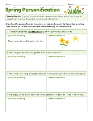 Spring Personification