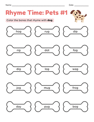 Rhyme Time: Pets #1