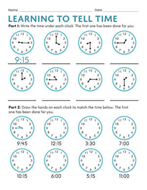 Learning to Tell Time