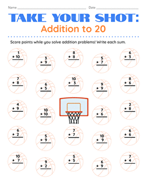 Take Your Shot: Addition to 20