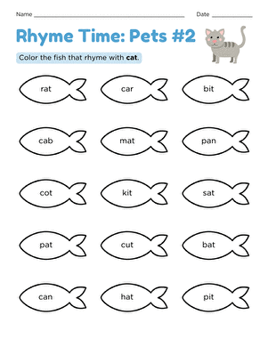 Rhyme Time: Pets #2