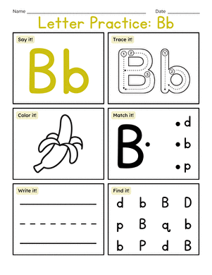 Letter Practice: Bb