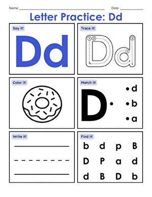 Letter Practice: Dd