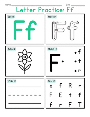 Letter Practice: Ff
