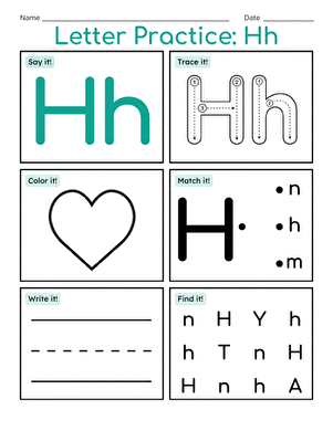 Letter Practice: Hh