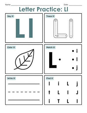 Letter Practice: Ll
