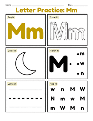 Letter Practice: Mm