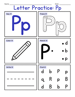 Letter Practice: Pp