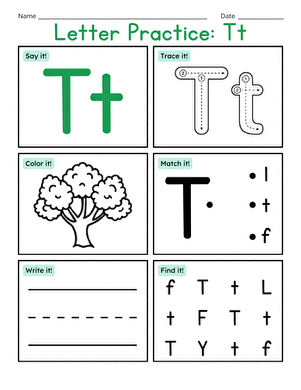 Letter Practice: Tt