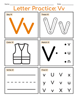 Letter Practice: Vv