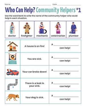 Who Can Help? Community Helpers #1