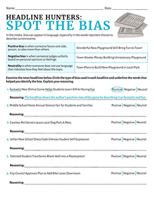Headline Hunters: Spot the Bias