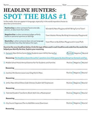 Headline Hunters: Spot the Bias #1