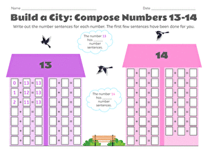 Build a City: Compose Numbers 13–14