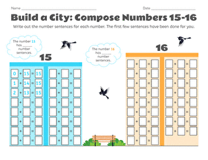 Build a City: Compose Numbers 15–16
