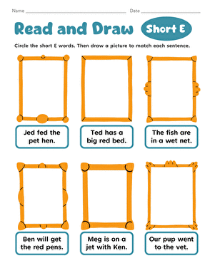 Read and Draw: Short E