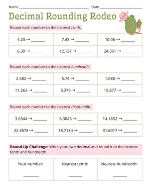 Decimal Rounding Rodeo