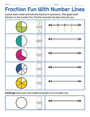Fraction Fun With Number Lines