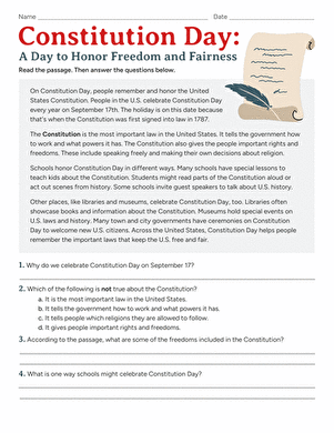 Constitution Day: A Day to Honor Freedom and Fairness