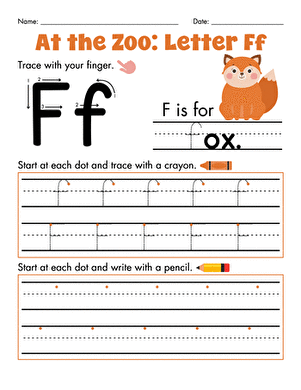 At the Zoo: Letter Ff