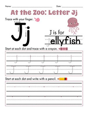 At the Zoo: Letter Jj
