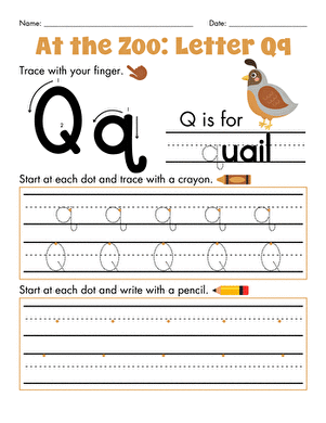 At the Zoo: Letter Qq