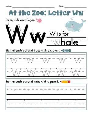 At the Zoo: Letter Ww