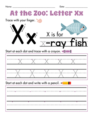 At the Zoo: Letter Xx