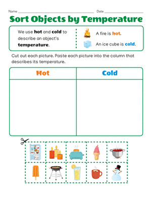 Sort Objects by Temperature