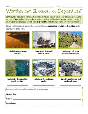 Weathering, Erosion, or Deposition?