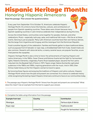 Hispanic Heritage Month: Honoring Hispanic Americans