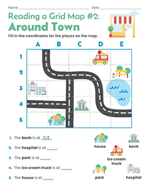Reading a Grid Map #2: Around Town