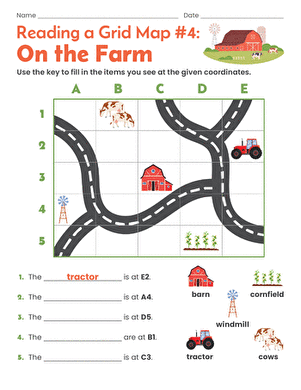 Reading a Grid Map #4: On the Farm