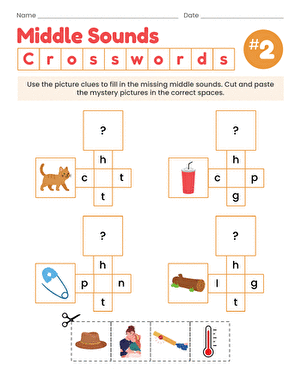 Middle Sounds Crosswords #2