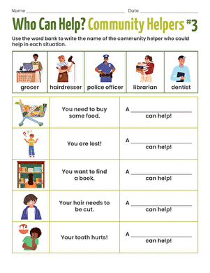 Who Can Help? Community Helpers #3