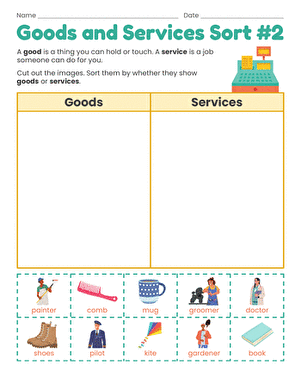 Goods and Services Sort #2