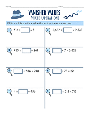 Vanished Values: Mixed Operations