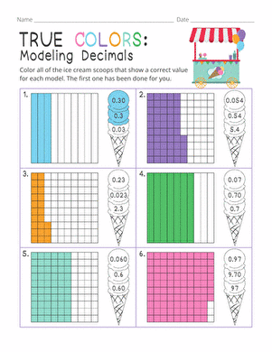 True Colors: Modeling Decimals