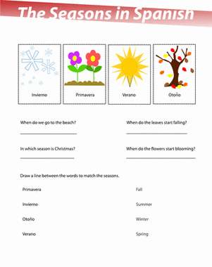 Seasons in Spanish