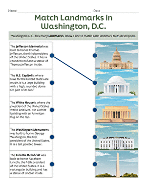 Match Landmarks in Washington, D.C.