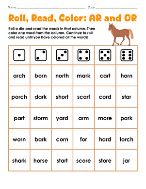Roll, Read, Color: AR and OR