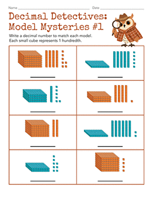 Decimal Detectives: Model Mysteries #1
