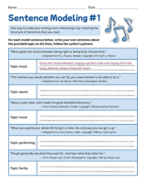 Sentence Modeling #1
