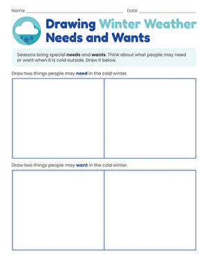 Drawing Winter Weather Needs and Wants