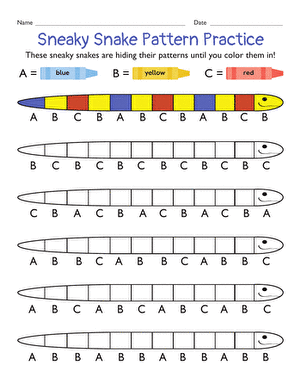 Snake Coloring Patterns large image