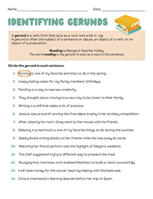 Identifying Gerunds
