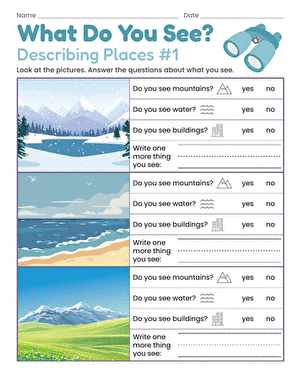 What Do You See? Describing Places #1